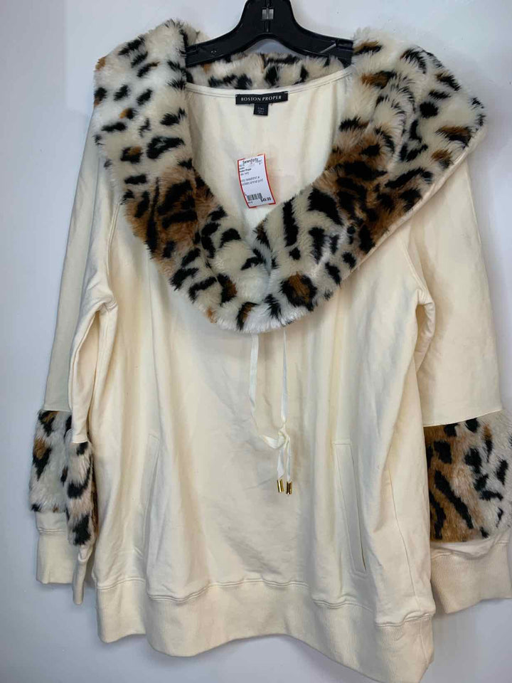 Boston Proper Ivory Women Size L sweater