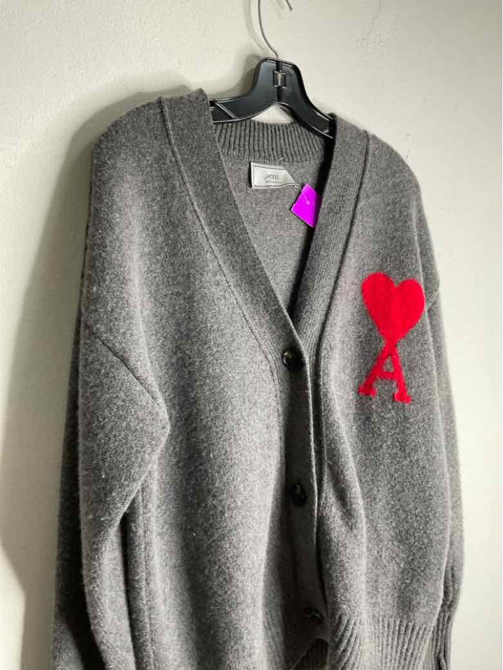 AMI Size L Grey sweater