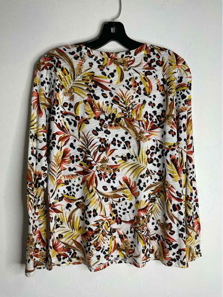 blue sol Size S Multi-Color Scoop Neck long sleeve top