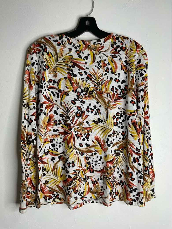 blue sol Size S Multi-Color Scoop Neck long sleeve top