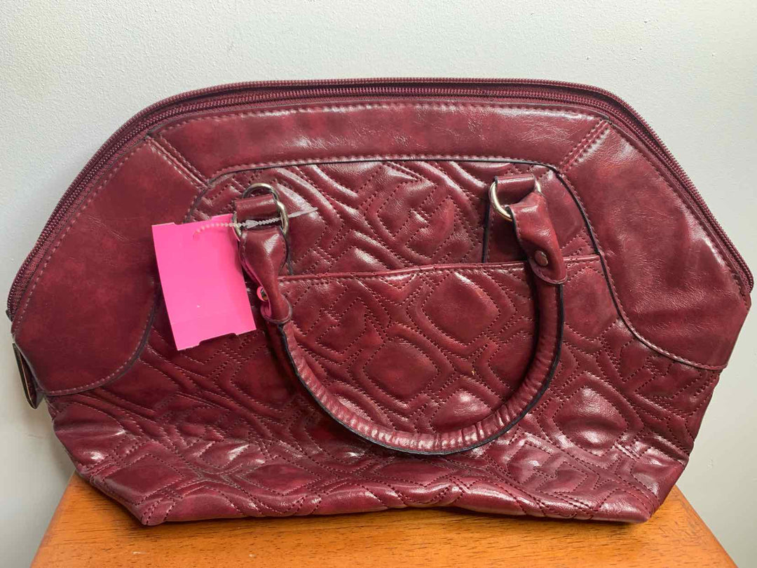 Ellen Tracy Burgundy shoulder bag