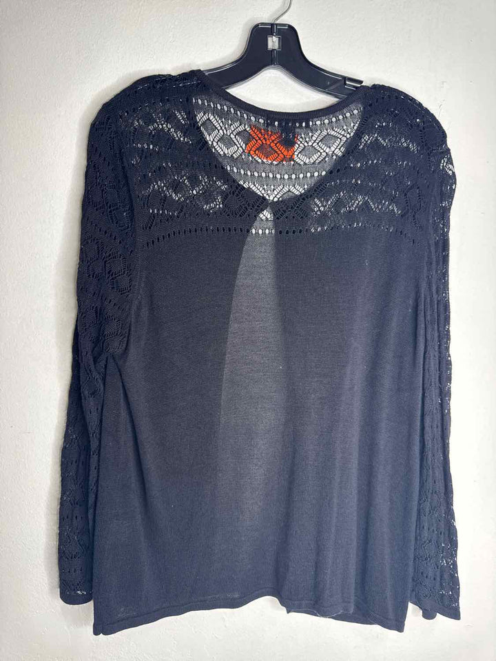 Roz & Ali Size XL Black cardigan
