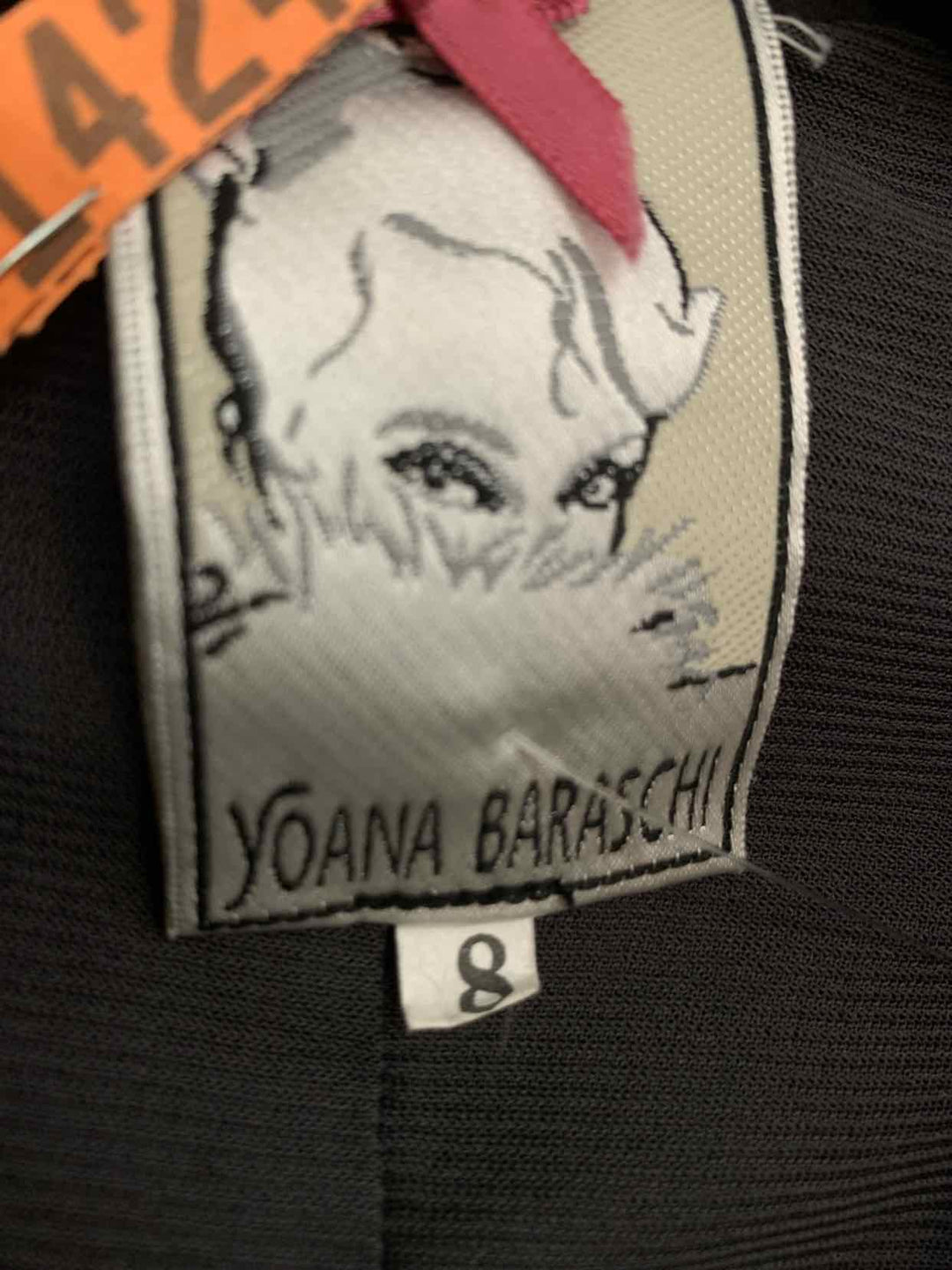 Yoana Baraschi Size 8 Grey Gathered Side sleeveless dress