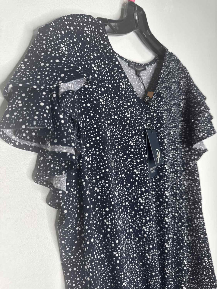 Adrianna Papell Size M Black short sleeve top