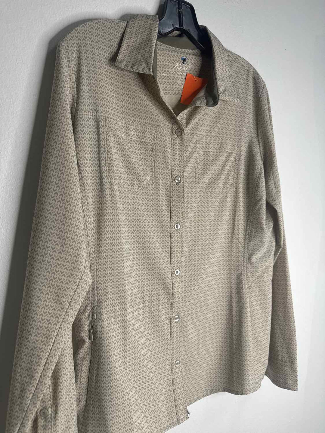 Kuhl Size S Tan Button Down long sleeve top