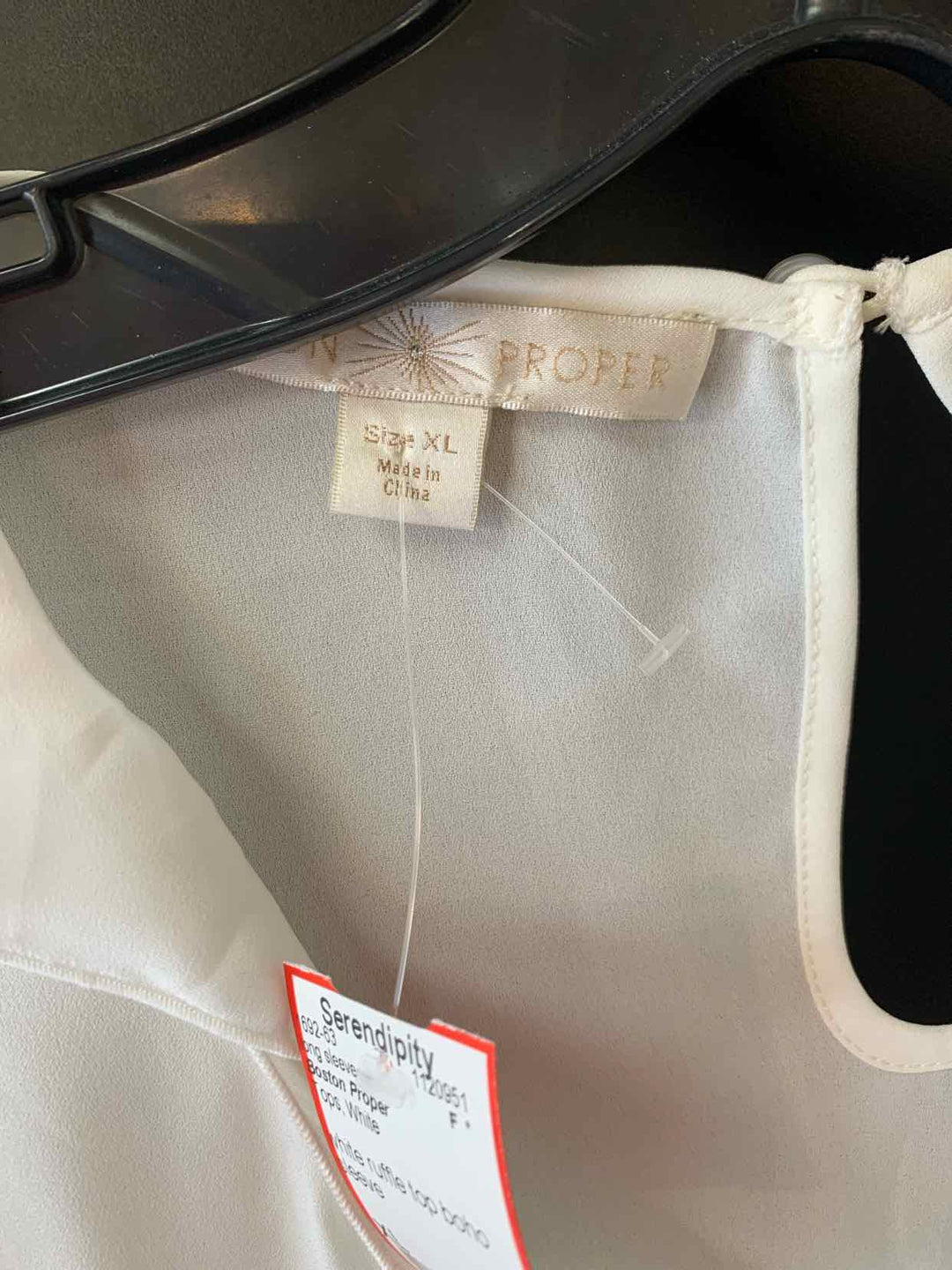 Boston Proper Women Size XL White long sleeve top