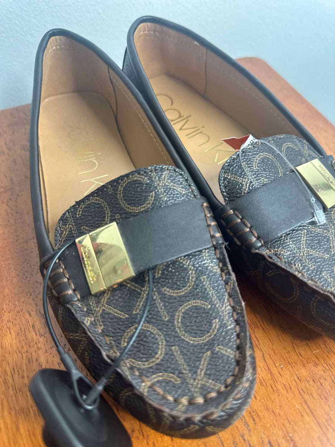 Calvin Klein Shoe Size 7.5 Brown flat shoe