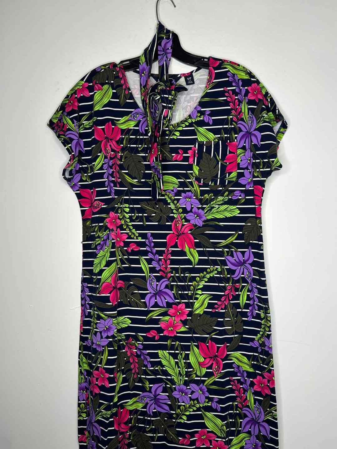 Women Size S Lands End Navy short sleeve