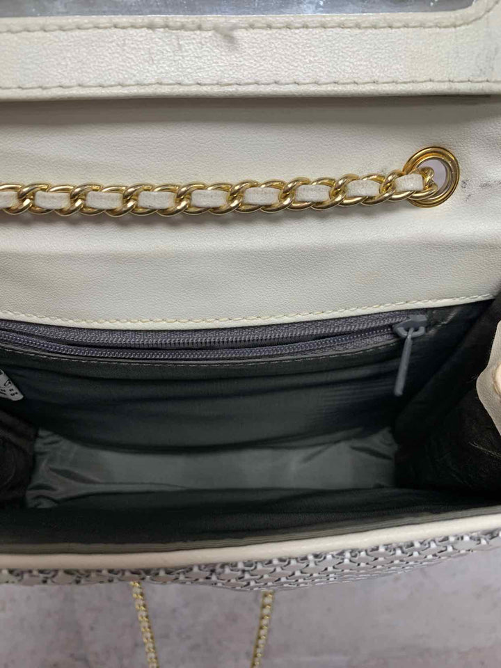 Whiting and Davis White evening bag
