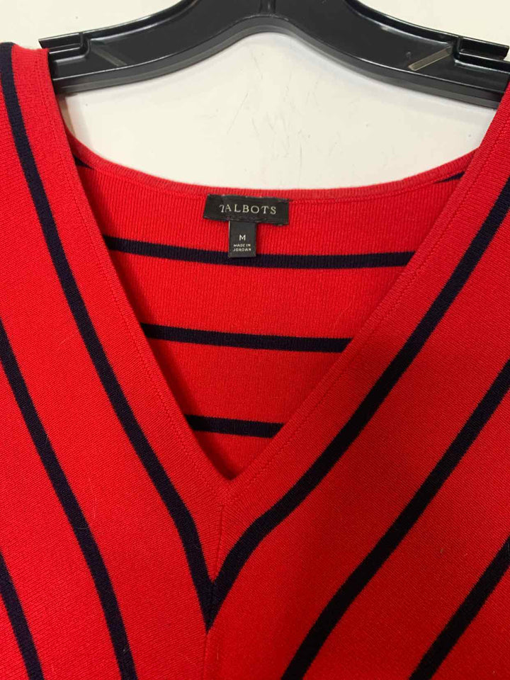 Talbots Women Size M Red long sleeve top
