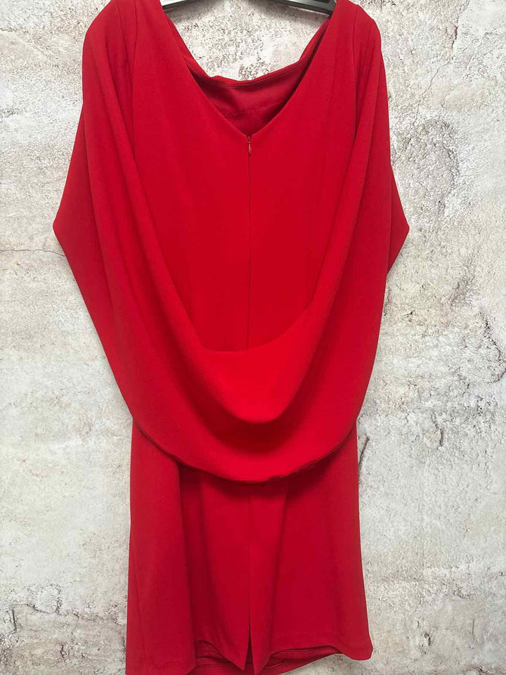 Women Size 14 Betsy Adam Red sleeveless dress