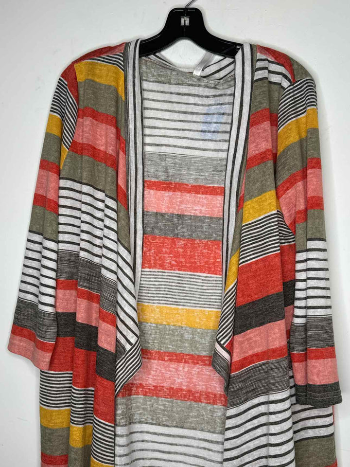 Dearcase Women Size XL striped cardigan