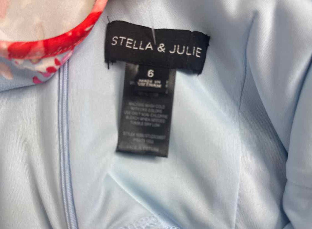 Stella & Julie Size 6 Blue sundress