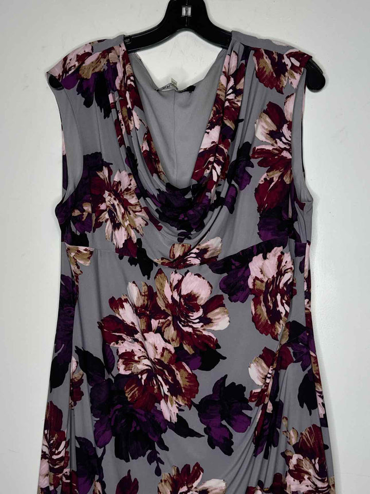 Women Size XL Anne Klein Plum sleeveless dress