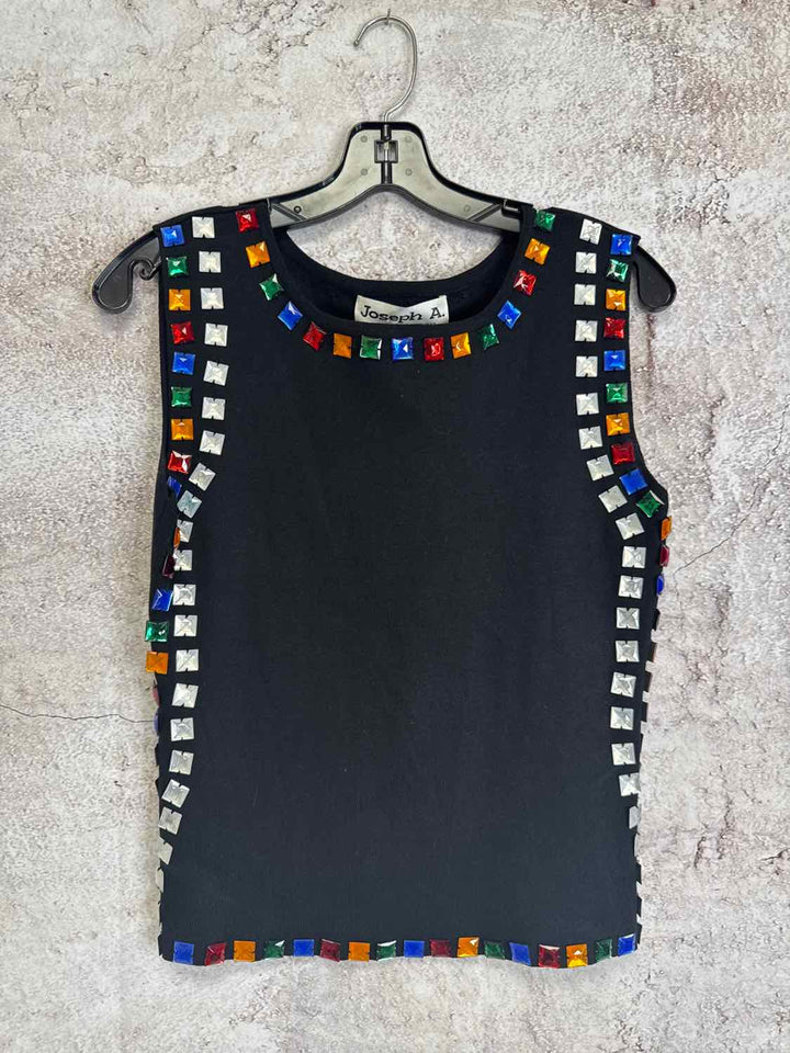 Joseph A Size XL Black Multi Color sleeveless