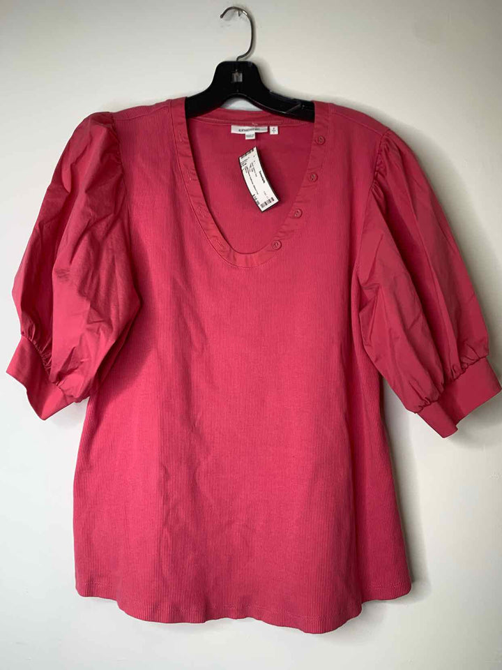 Chicos Women Size L Pink short sleeve top