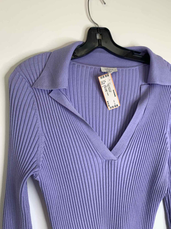 Crown & Ivy Women Size L Lavender long sleeve top