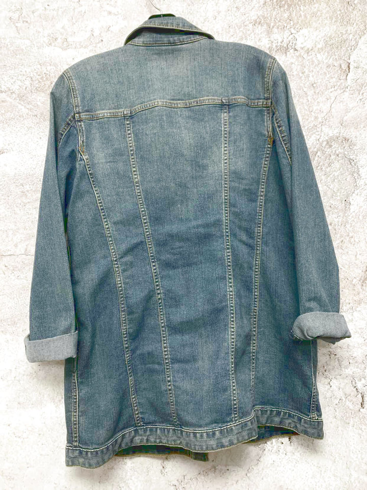 Chicos Size 1 Denim denim jacket