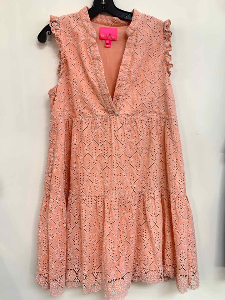 Women Size M Lilly Pulitzer Peach sleeveless dress