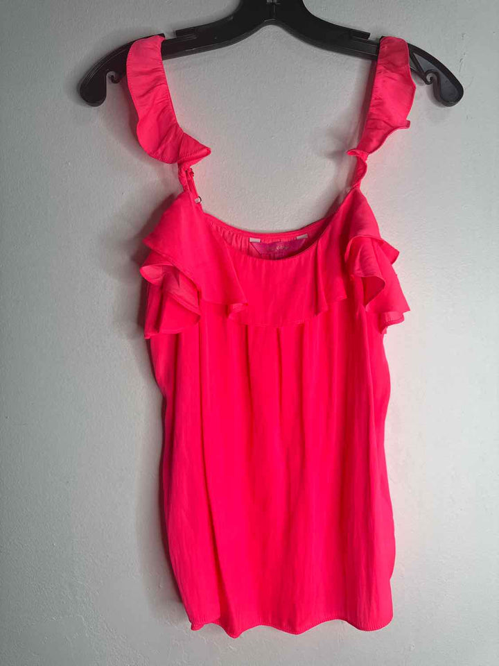 Lilly Pulitzer Size XS Hot Pink Scoop Neck spaghetti strap
