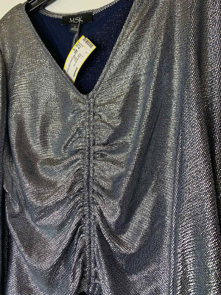 MSK Women Size S silver long sleeve top