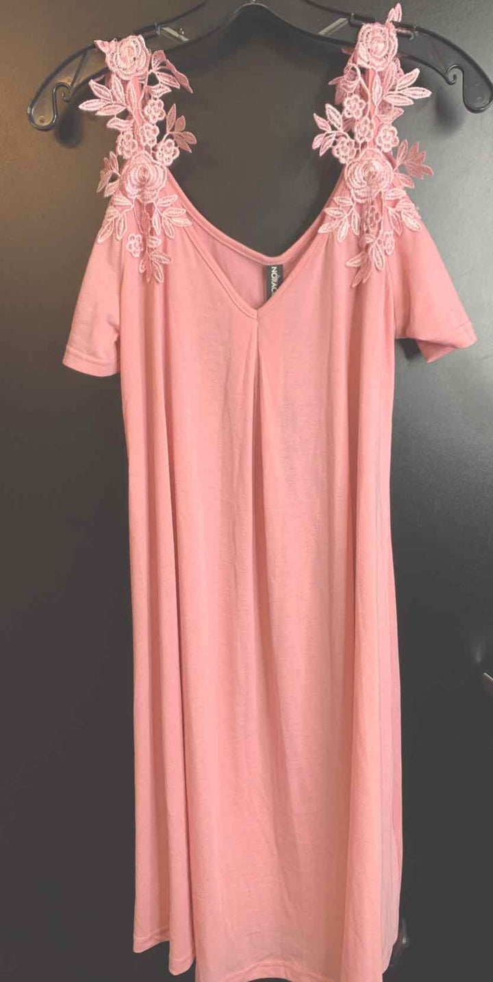 Women Size M Noracora Pink Sleeveless Dress