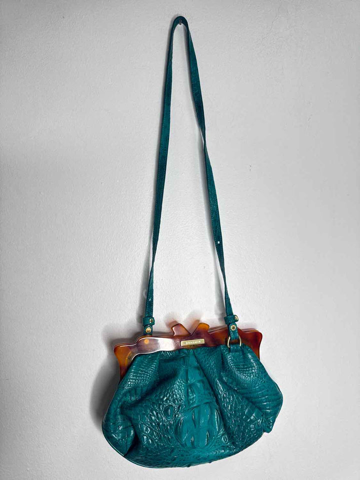Brahmin Teal crossbody