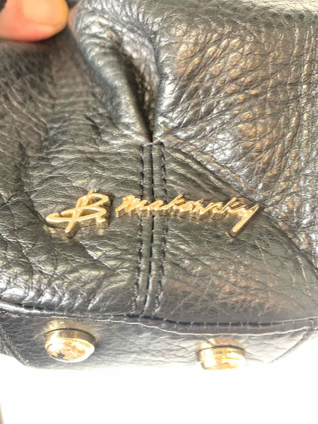 B Makowsky Black shoulder bag