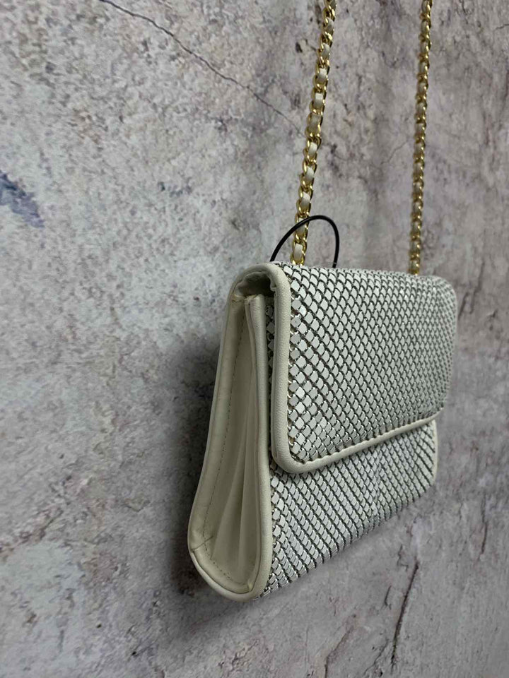 Whiting and Davis White evening bag