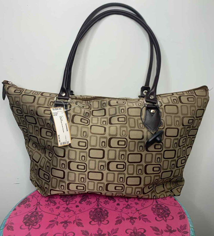 Brown tote bag