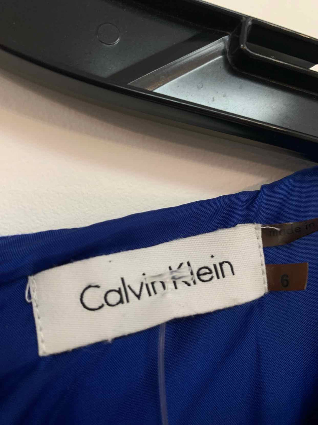 Women Size 6 Calvin Klein Blue sleeveless dress