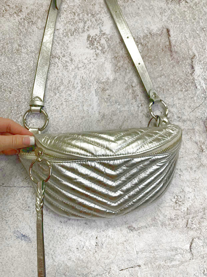 Rebecca Minkoff Silver fanny pack