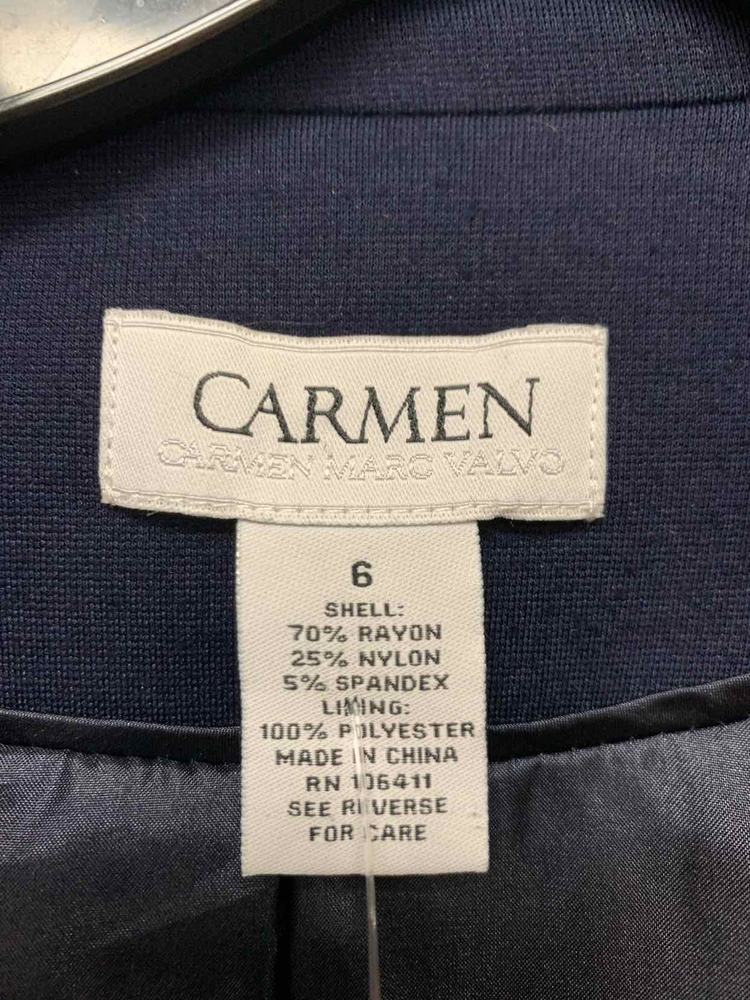 Carmen Navy Women Size 6 jacket