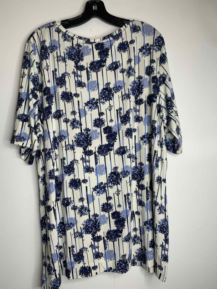 Marina Rinaldi Women Size XL Blue short sleeve top