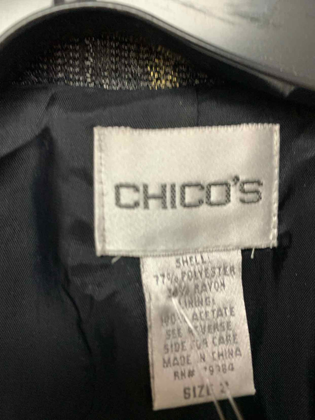 Chicos silver Women Size 3 jacket