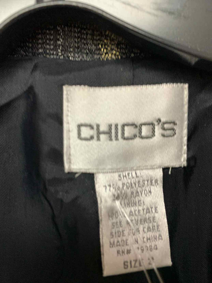 Chicos silver Women Size 3 jacket
