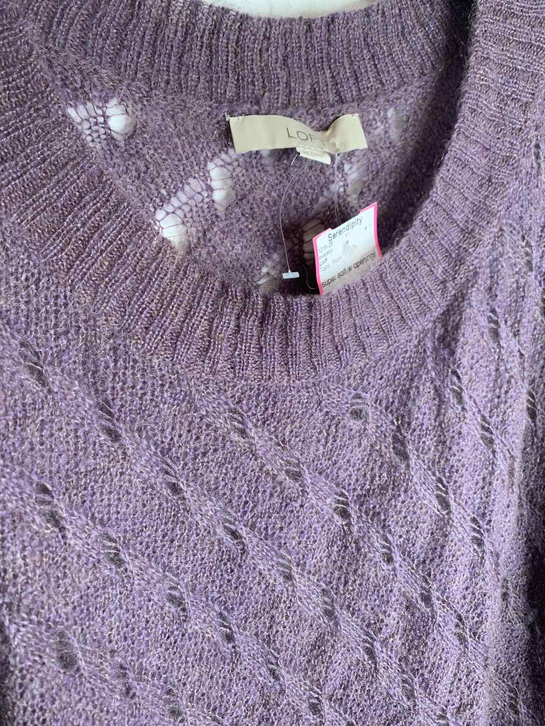 Loft Plum Women Size XL sweater