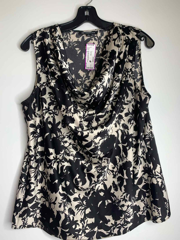 INC International Concepts Women Size M Black sleeveless