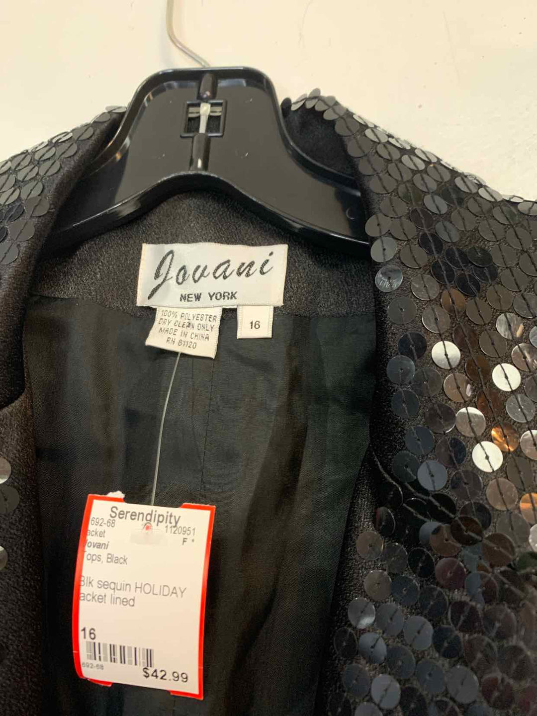 Jovani Black Women Size 16 jacket