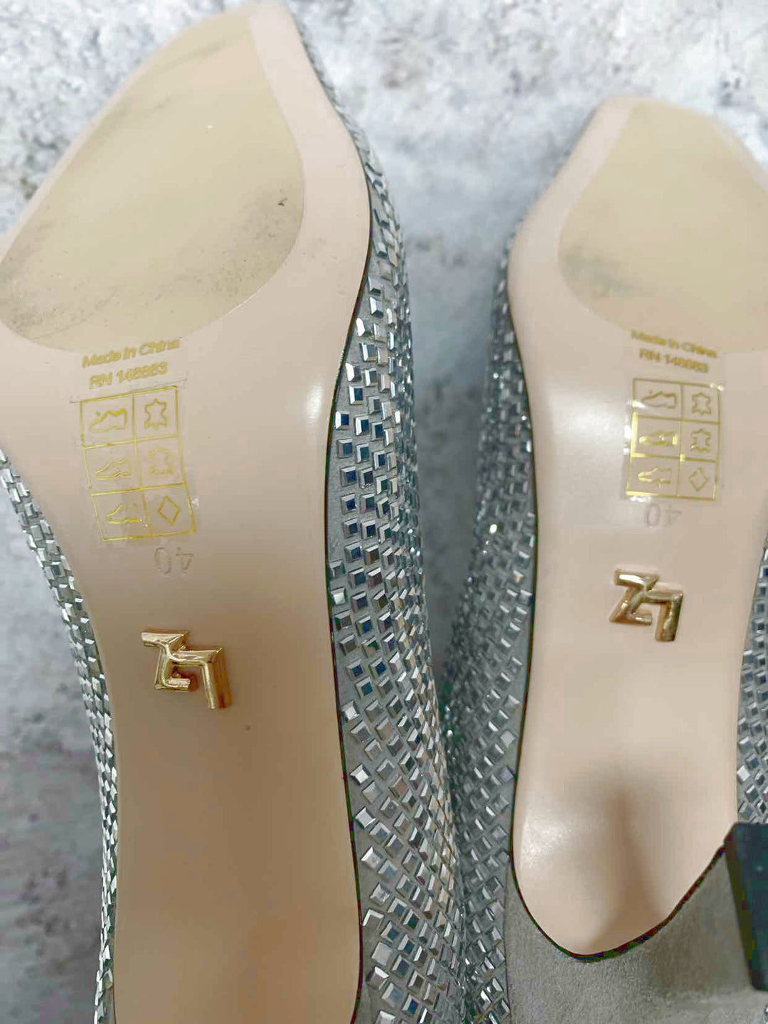 lolacruz silver W Shoe Size 40 boots high