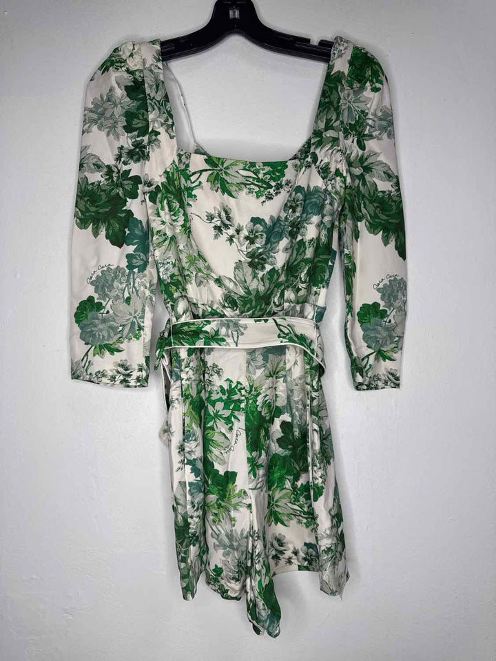 Cara Cara Size XXS Green NWT Floral short romper
