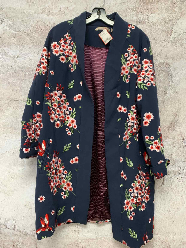 Soft Surroundings Navy Women Size L jacket