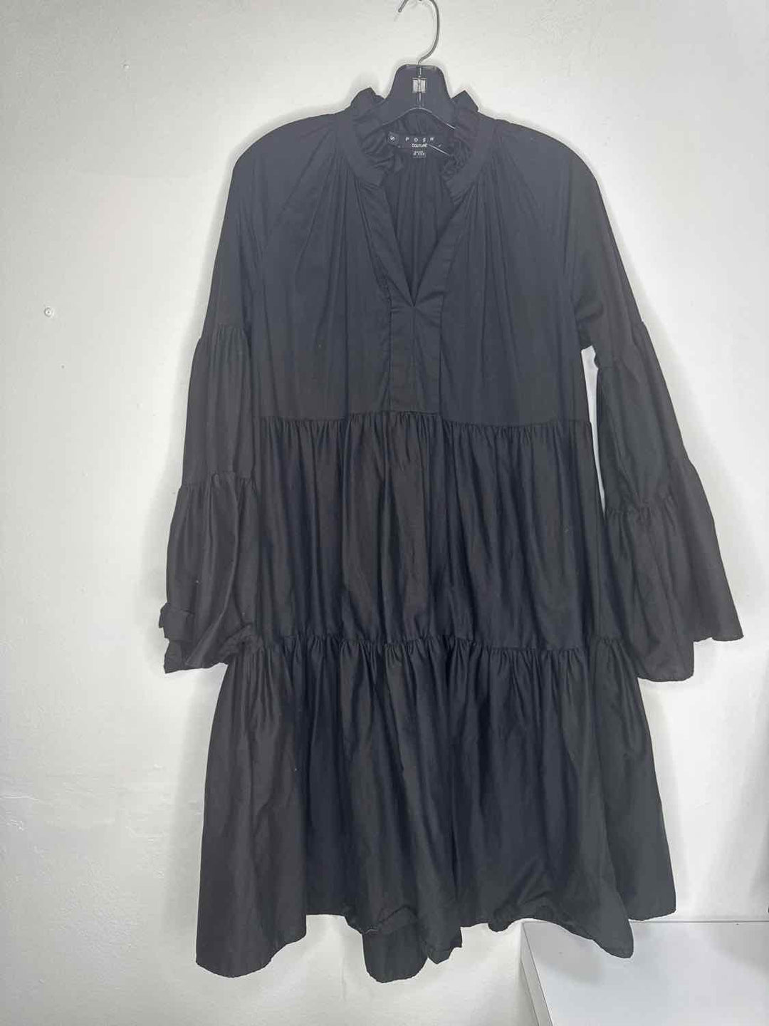 POSH COUTURE Size S Black long sleeve dress