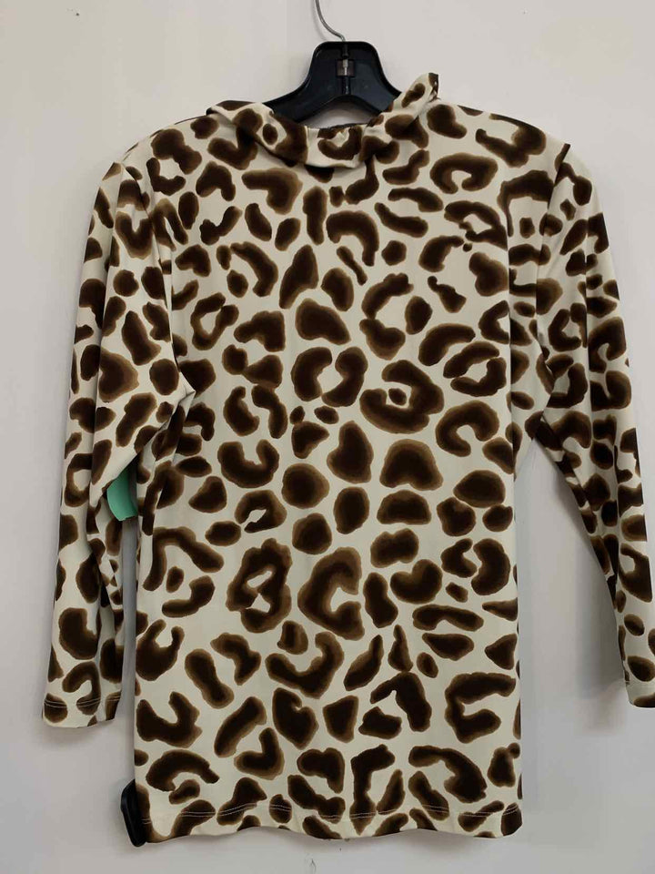 J McLaughlin Women Size M Animal Print long sleeve top