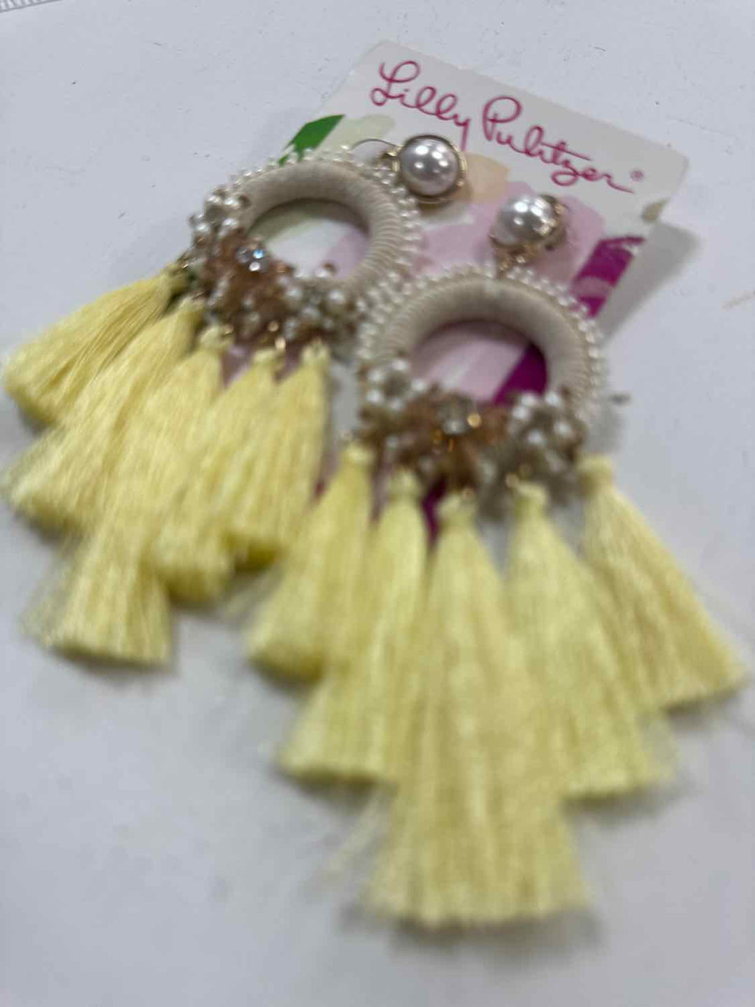 Lilly Pulitzer Size L/XL Yellow NWT Earrings
