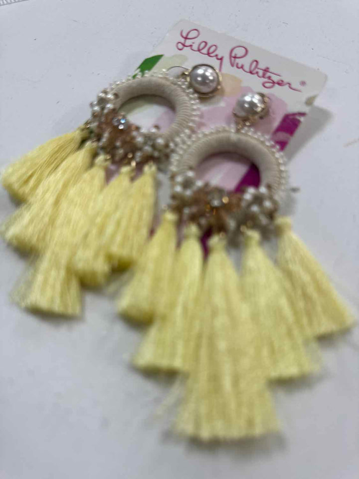 Lilly Pulitzer Size L/XL Yellow NWT Earrings