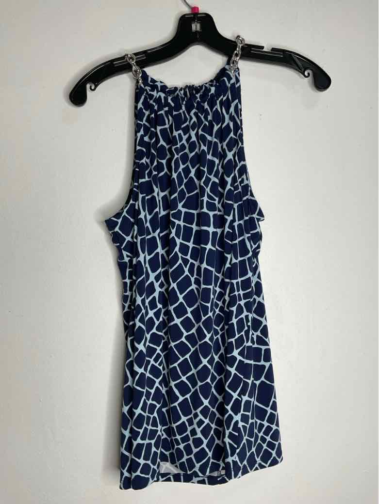 Michael Kors Size L Blue Scoop Neck sleeveless