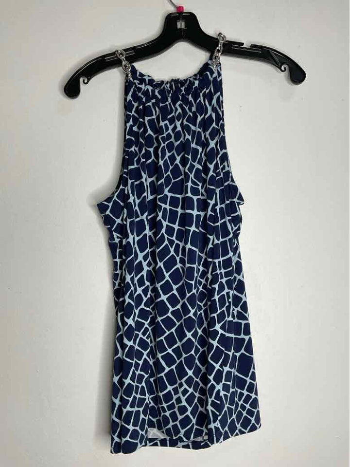 Michael Kors Size L Blue Scoop Neck sleeveless