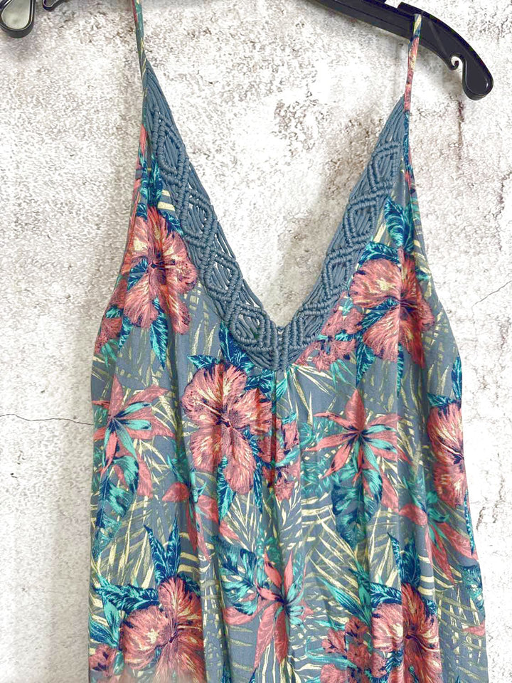 Roxy Size L Blue maxi sleeveless