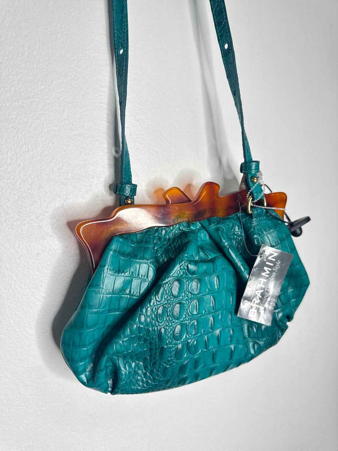 Brahmin Teal crossbody